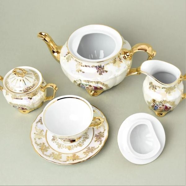 Bộ trà sứ Tiệp 15 món 3 cô tiên