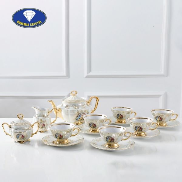 Bộ trà sứ Tiệp 15 món 3 cô tiên