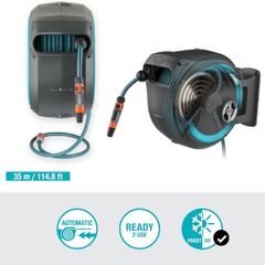 Bộ vòi tưới Gardena 18627-20 treo tường dây cuốn tự động 30m 