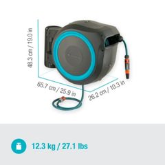  Bộ vòi tưới Gardena 18627-20 treo tường dây cuốn tự động 30m 