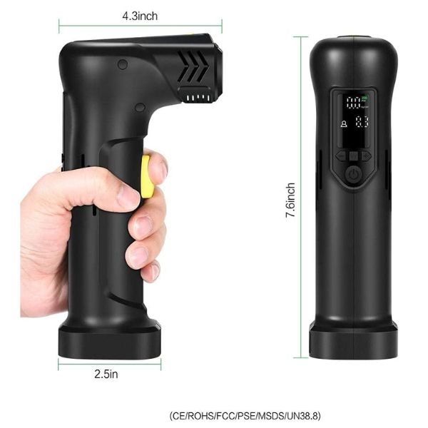 Bơm Điện Tử Cầm Tay Tích Hợp Pin Sạc 2000 mAh