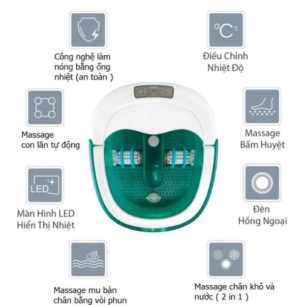 Bồn ngâm chân HoMedics FB-650 con lăn tự động