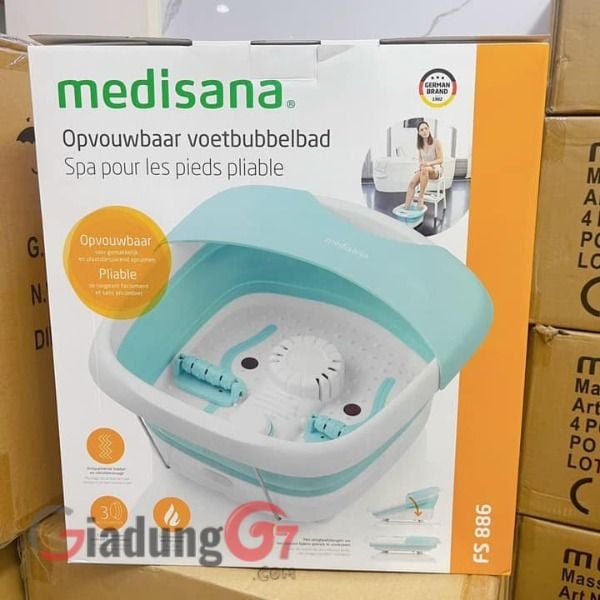 Bồn ngâm chân Medisana FS886 Dễ dàng gấp gọn, vận chuyển, thuận tiện sử dụng nơi văn phòng