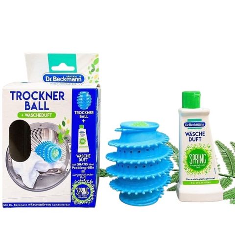 Bóng giặt Trocker Ball và nước xả 50ml của Dr. Beckmann