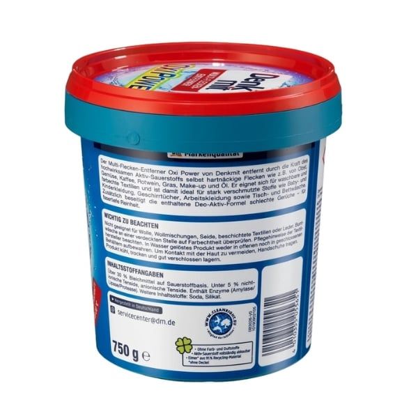 Bột tẩy vết ố trên vải Denkmit Oxi Power 750g