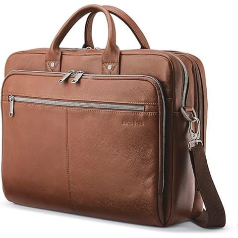 Cặp laptop Samsonite Classic da thật - 3 màu (Nâu/ Đen/ Xanh)