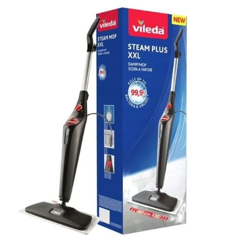 Cây lau nhà hơi nước Vileda Steam Plus 168935 XXL chữ nhật (2 khăn)