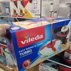  Cây lau nhà xoay Vileda Turbo 3in1 kèm 3 đầu lau (Bản Séc và VN) 