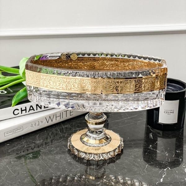 Chân bồng Boat Romantic 30cm mạ vàng 24k - Tiệp Khắc