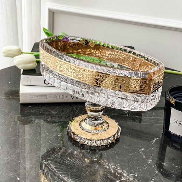 Chân bồng Boat Romantic 30cm mạ vàng 24k - Tiệp Khắc