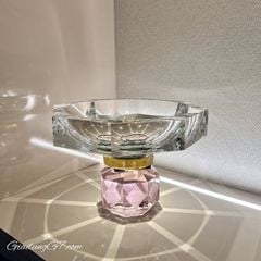  Chân bồng pha lê Arizona Reflections Copenhagen 22cm hồng 