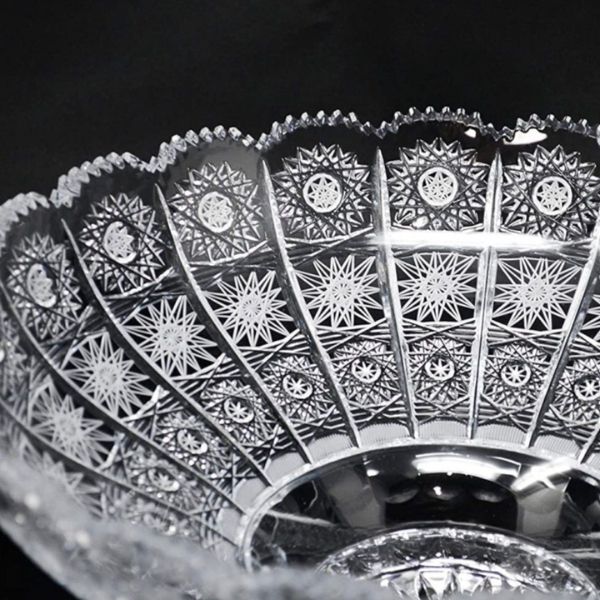 Chân bồng pha lê mài Bohemia M57 (Size 15cm, 20cm, 25cm, 30cm)