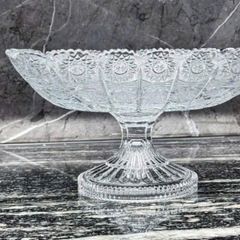  Chân bồng vuông pha lê Vessen 30x17cm 