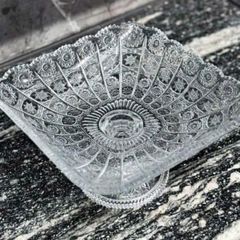  Chân bồng vuông pha lê Vessen 30x17cm 