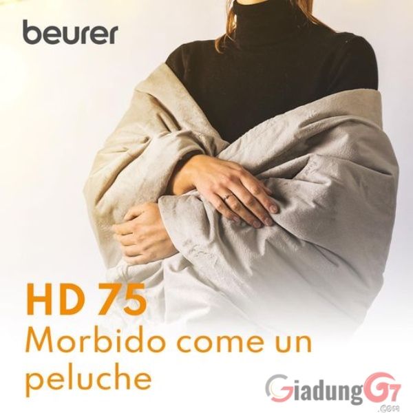 Chăn điện Beurer HD75 (180cm x 130cm) 6 mức nhiệt, tự động tắt 3 giờ