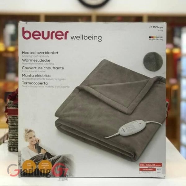 Chăn điện Beurer HD75 (180cm x 130cm) 6 mức nhiệt, tự động tắt 3 giờ