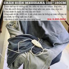  Chăn điện Medisana HDW 60228 size XL (180x130cm) 