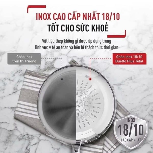 Chảo chống dính Tefal Duetto Plus 24cm