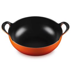  Chảo gang Le Creuset Balti 24cm 2 quai màu cam 
