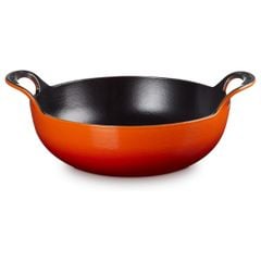  Chảo gang Le Creuset Balti 24cm 2 quai màu cam 