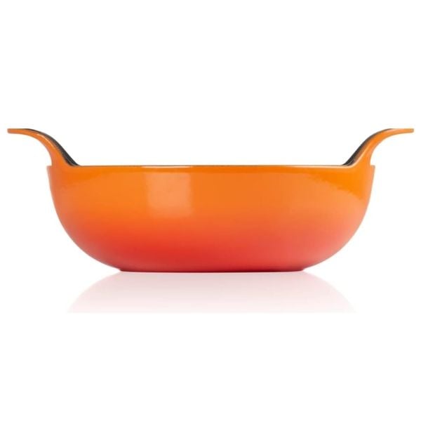 Chảo gang Le Creuset Balti 24cm màu cam - 2 quai cầm