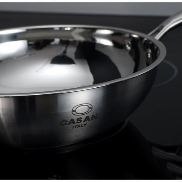 Chảo inox Casani Wokpan sâu lòng size 28cm