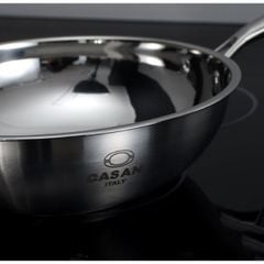  Chảo inox Casani Wokpan sâu lòng size 28cm 