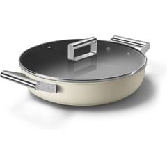  Chảo sâu lòng Smeg 28cm CKFD2811RDM có nắp (2 màu) 
