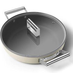  Chảo sâu lòng Smeg 28cm CKFD2811RDM có nắp (2 màu) 