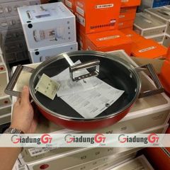  Chảo sâu lòng Smeg 28cm CKFD2811RDM có nắp (2 màu) 