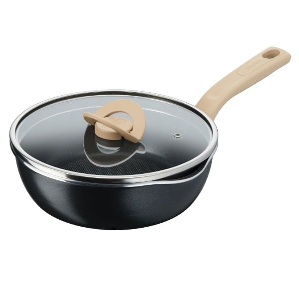 Chảo Tefal G1662524 có nắp đường kính 22cm màu đen