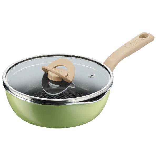 Chảo Tefal G1662524 có nắp đường kính 22cm màu xanh