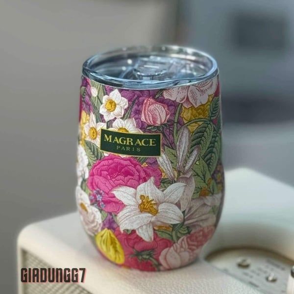 Cốc giữ nhiệt Magrace Paris 400ml inox 304 3 mẫu họa tiết