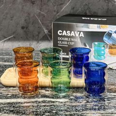  Cốc màu 2 lớp cách nhiệt Podium - Casava Italy 