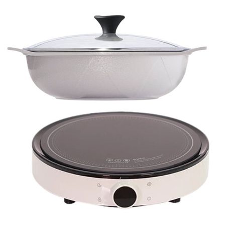 Combo bếp từ 2Lock/nồi lẩu Ecoramic 28cm