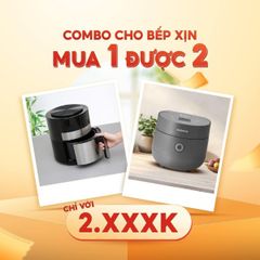  Combo Nồi chiên không dầu Cuckoo 4.7L và Nồi cơm điện Cuckoo CR-0675FW 