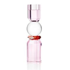  Đế nến pha lê Tealight Memphis Reflections Copenhagen Clear/Hồng/Đỏ 