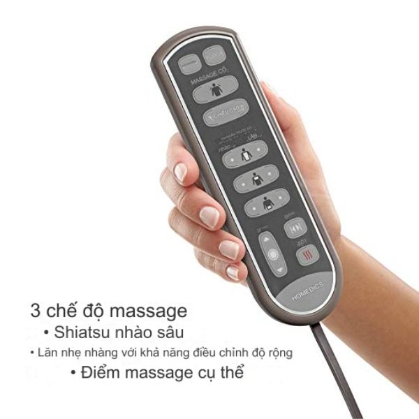 Đệm ghế massage HoMedics MCS-845HJ với 3 chương trình massage