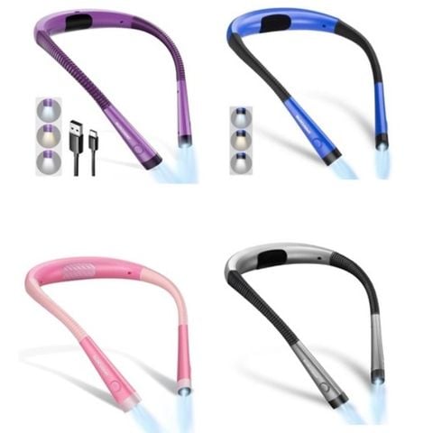 Đèn đọc sách Glocusent đeo cổ 2 đầu