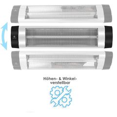  Đèn sưởi nhà tắm Kesser 2500W có điều khiển 