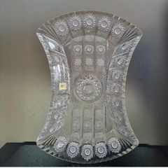 Đĩa eo pha lê mài Bohemia 30cm