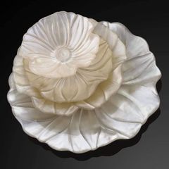  Đĩa IVV Magnolia 37cm trắng kem 