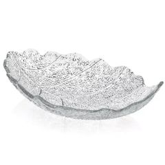 Đĩa lá IVV Madagascar 42x28cm màu trong suốt