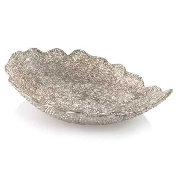 Đĩa lá IVV Madagascar 33x22cm màu vàng