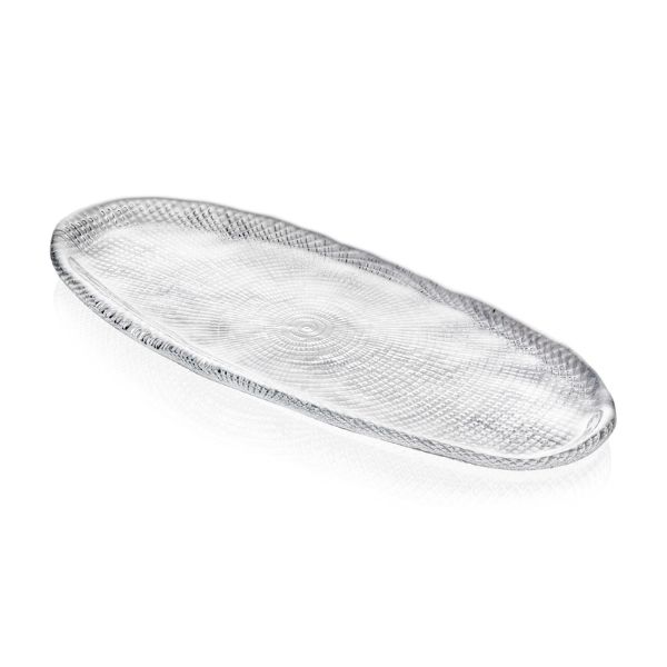 Đĩa oval IVV Diamante Oval Tray 34x15cm pha lê cao cấp