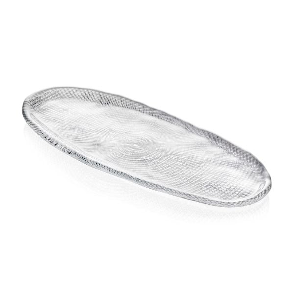 Đĩa oval IVV Diamante Oval Tray 43cmx16cm pha lê cao cấp