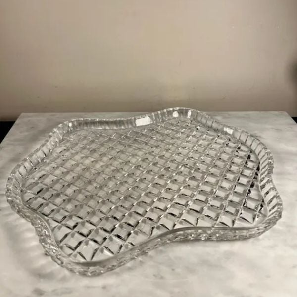 Đĩa pha lê Bohemia Crystal Diamond Cut 30.5cm