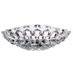  Đĩa pha lê Bohemia Samba 35cm màu trắng 