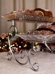  Khay pha lê 2 tầng Dublin hình chữ nhật 