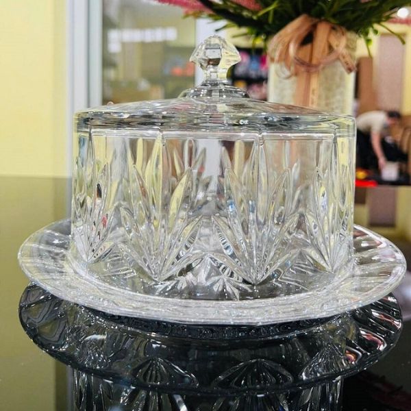 Đĩa pha lê có nắp Bohemia Tulip 23cm